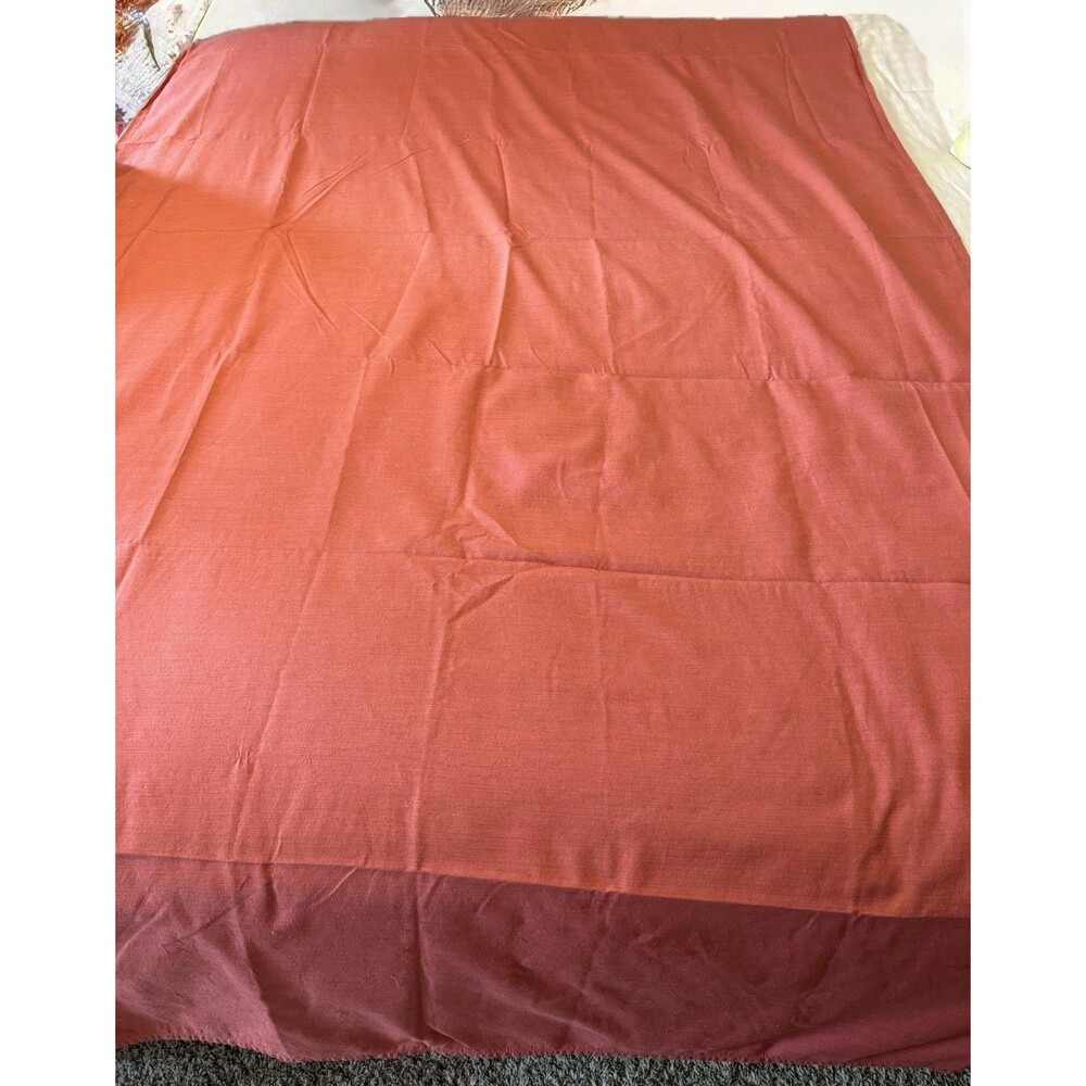 Threshold Table Cloth Large Rectangle Rust Color - Picture 2 of 6